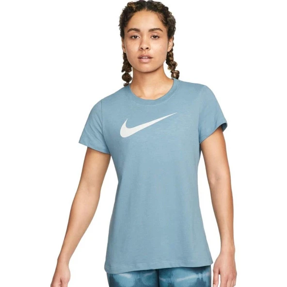 Nike W Nk Dry Tee Dfc Crew Kadın T-Shirt AQ3212-495