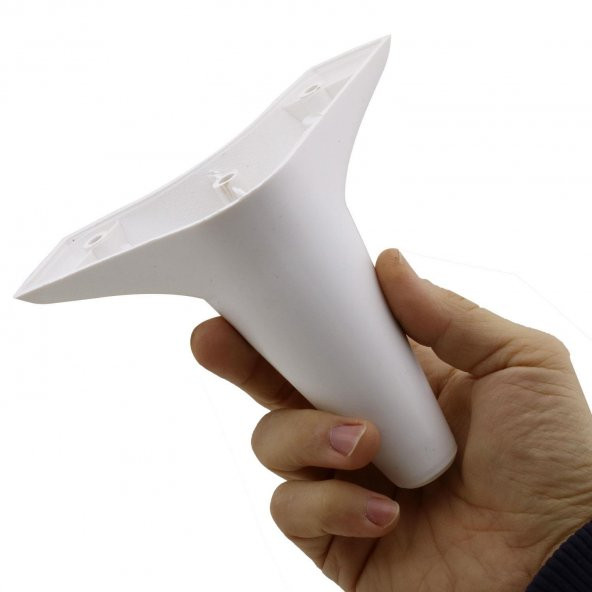 Mobilya Yatak Kanepe Sehpa Puf Koltuk Ayağı 12 cm Beyaz Baza Ayak (4 ADET) - Resim 2