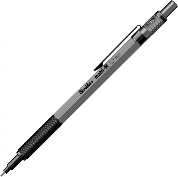 Scrikss MatriX 0.7mm Mekanik Kurşun Kalem Gri