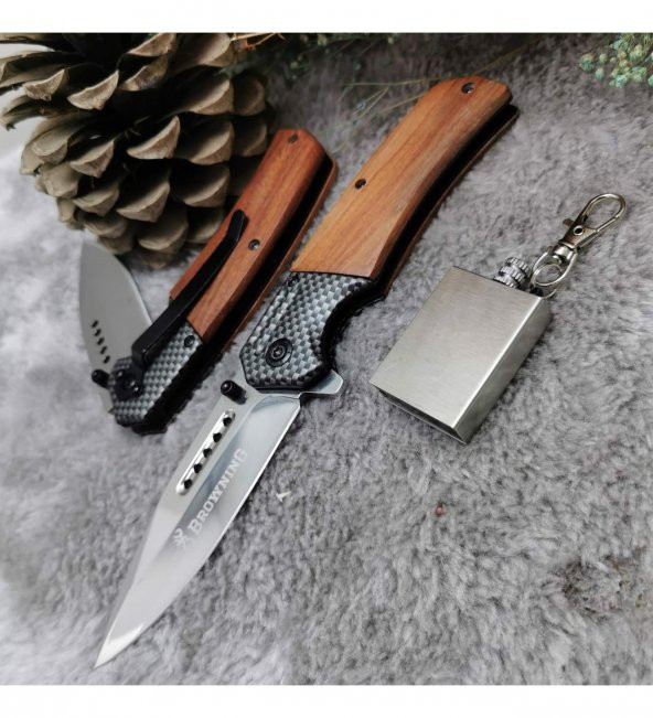 Ahşap Kabzeli Oto Bıçak 175