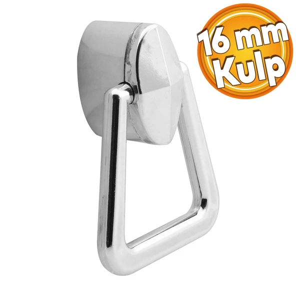 Badem Mobilya Çekmece Mutfak Kapak Dolap Dolabı Kulpu Kulpları Kulbu 16 Mm Krom Sert Plastik Kulp