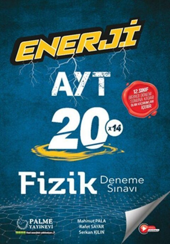 AYT Fizik 20 x 14 Deneme Sınavı Palme Yayınları