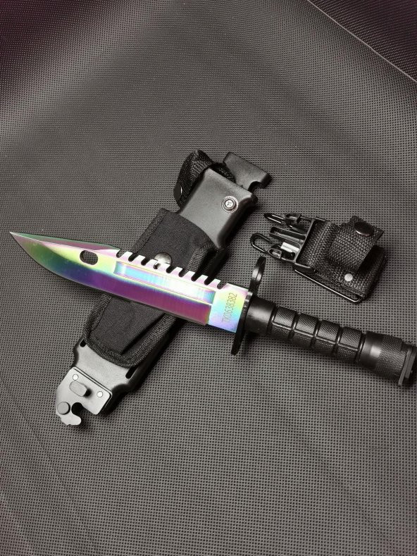 M9 Boyanet 32 cm Gökkuşağı Avcı Kamp Bıçağı