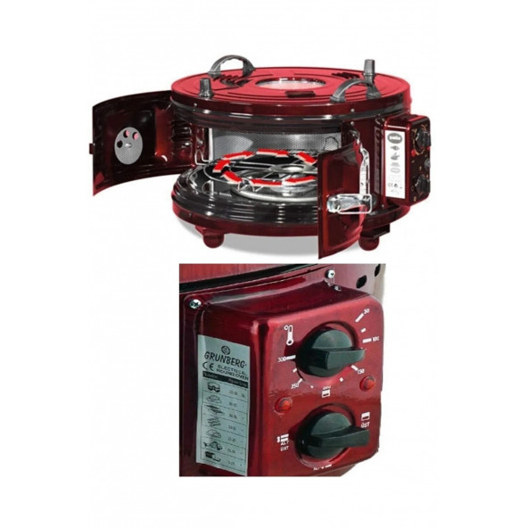 UĞUR AİLE BOY 52 CM DÖNER TEPSİLİ DÖNERLİ DAVUL FIRIN - 3