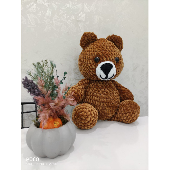 Amigurumi Kahverengi Kadife Ayıcık - 2
