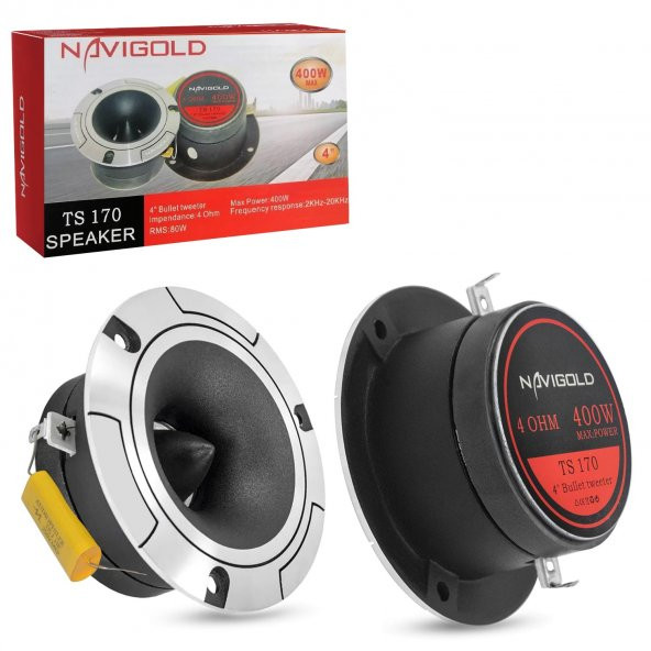 NAVIGOLD TS-170 Tweeter 10cm 400 Watt 2 Adet - 1