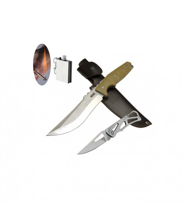 SOG Serisi JL-01A 31.5 CM Longhorn Fixed Bıçak Seti 5