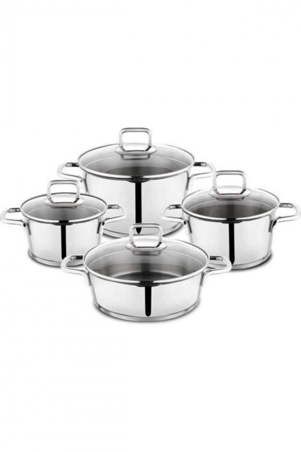 TENCERE SETI STAHL ÇELIK-8 PRÇ.-INOX 1S6440-13002-INX01 SCHAFER