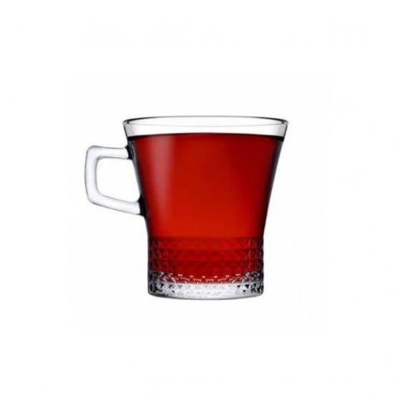 Paşabahçe 55703 Kuvars Kulplu Çay-Kahve Kupası 250 cc -6 Adet - 2