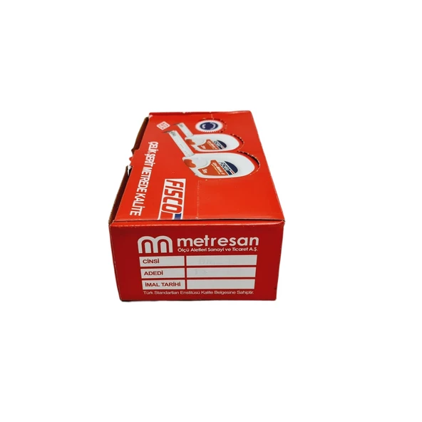 Fısco Uni-Matic II 3 Metre Çelik Şerit Metre | Avuç İçi Rahatlığı ve Kolay Kilitleme | Orijinal | 12 ADET - 4