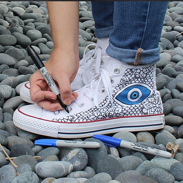 Sharpie Set Permanent Ultra Fine Uç 12 Li Fine Uçlu Keçeli Markör Kalem - 4