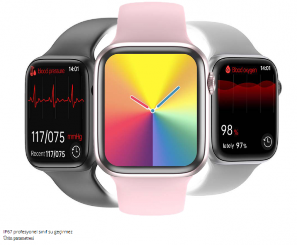 Watch 7 Sw19 Pro Max Akıllı Saat Şık Tasarımı Siyah Renkli Smart Watch Beats Studio Buds Yeni Nesil Kulak İçi Beyaz Renk Kulaklık - 7