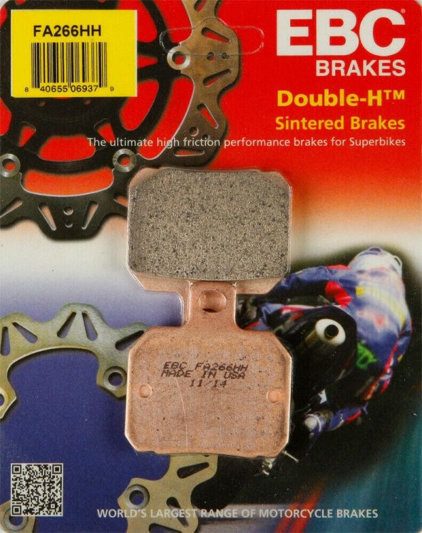 Ebc Fa266Hh 2019-2022 Ducati Streetfighter V4 S Uyumlu Arka Fren Balatası Sinterli Balata