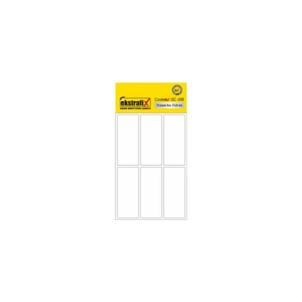 Ekstrafix Ofis Etiketi 57x24 MM Beyaz Ofis Etiketi 10 Yaprak