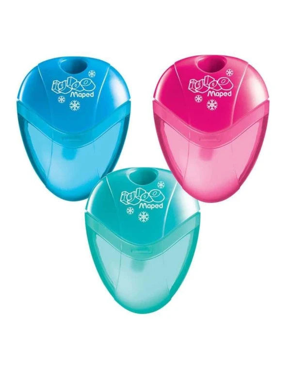 Maped Öğrenci Kalemtraşı I-Gloo Plastik Tekli Hazneli Kalemtıraş (30 Lu Paket) - 2