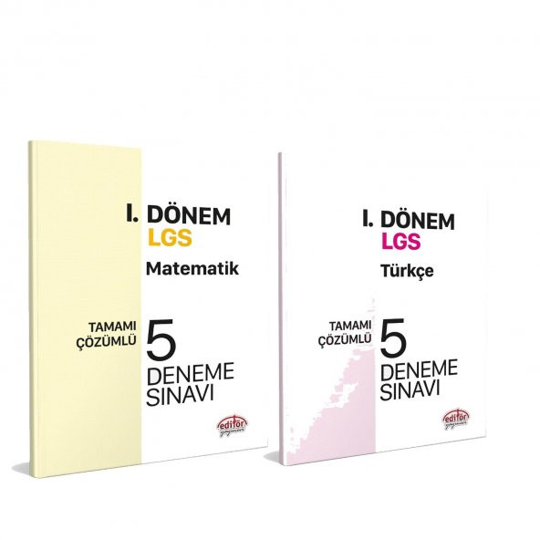 Editör 2023 8.Sınıf LGS 1.Dönem Matematik ve Türkçe Deneme Seti 2 Kitap