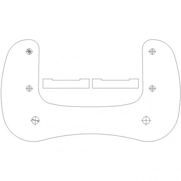 Verici-Tray / Grundplatte_Senderpult Fã1⁄4R Futaba T8Fg Plastik Aparat - 2