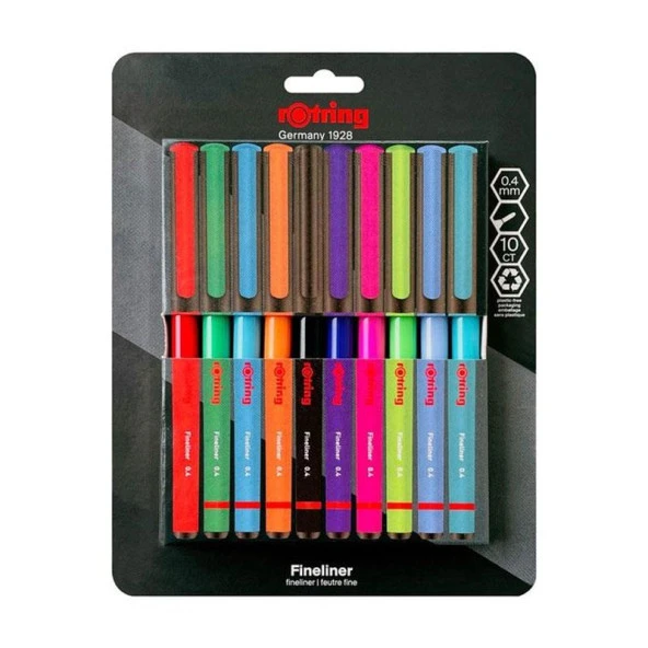 ROTRING FINELINER KECE UCLU 10 LU  2166220