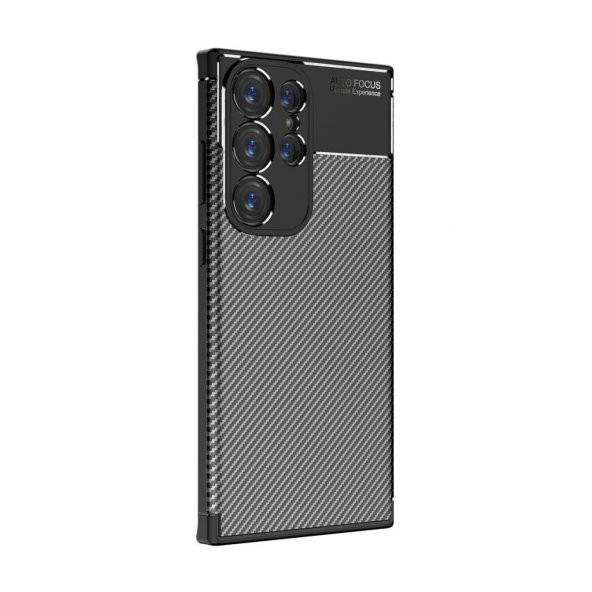 Samsung Galaxy S23 Ultra Kılıf Karbon Silikon Case Kapak
