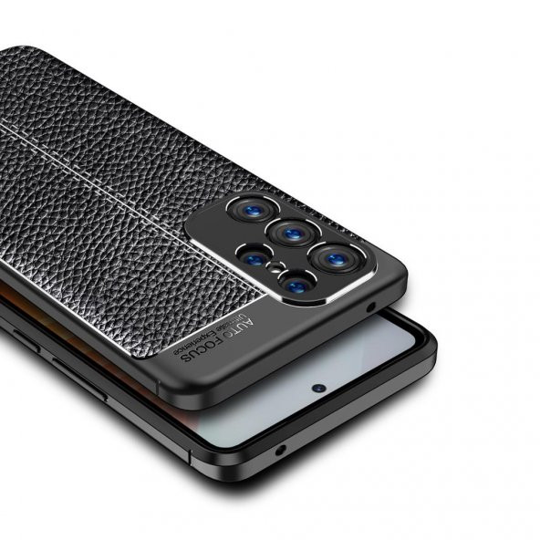 Samsung Galaxy S23 Ultra Kılıf Deri Tarzı Niss Silikon Case Kapak - 6
