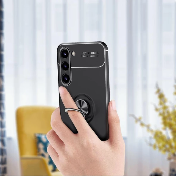 Samsung Galaxy S23 Plus Kılıf Yüzüklü Magnetli Ravel Case Kapak - 8