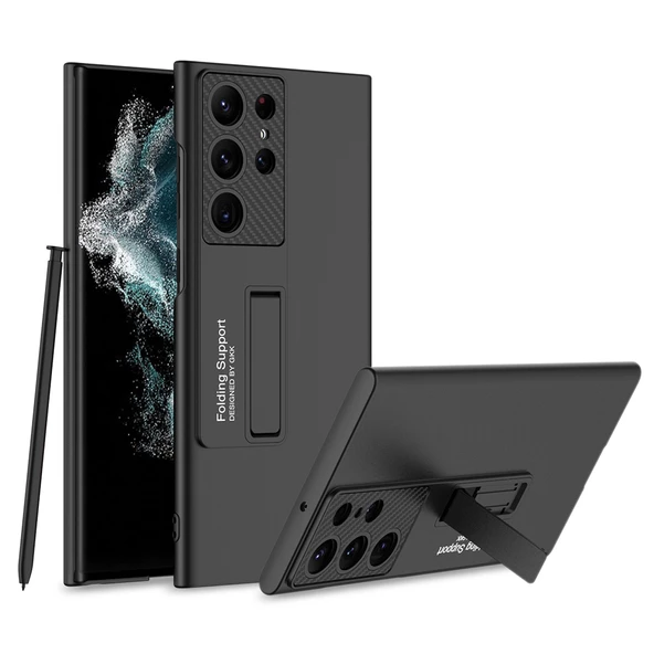 Samsung Galaxy S23 Ultra Kılıf Standlı Ays Kapak - Resim 11