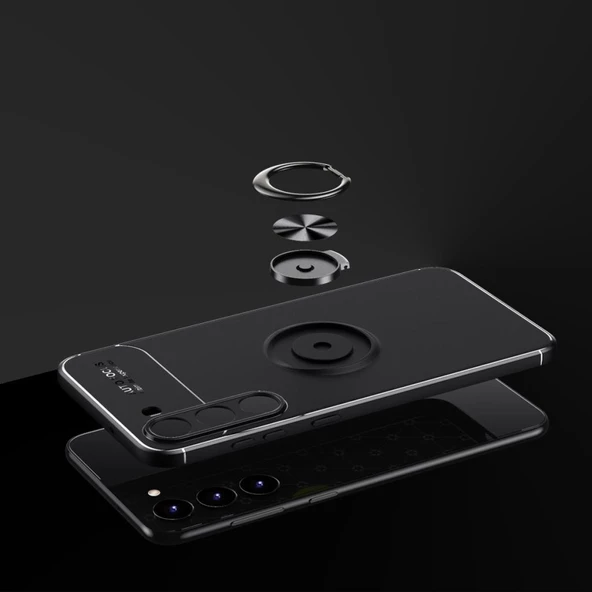 Samsung Galaxy S23 Kılıf Yüzüklü Magnetli Ravel Case Kapak - Resim 9