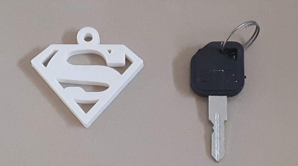 Siyah Süpermen Logosu Plastik Aparat - 2