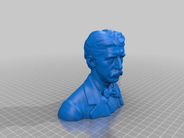 Hannibal Hamlin Kimball In Mermer Büstü Plastik Aparat - 2