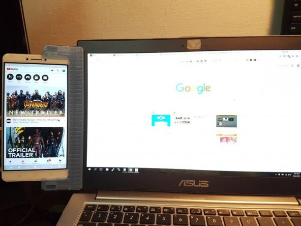 S7 Ve Mi Max İçin Laptop Monitör Klipsi Plastik Aparat - 4