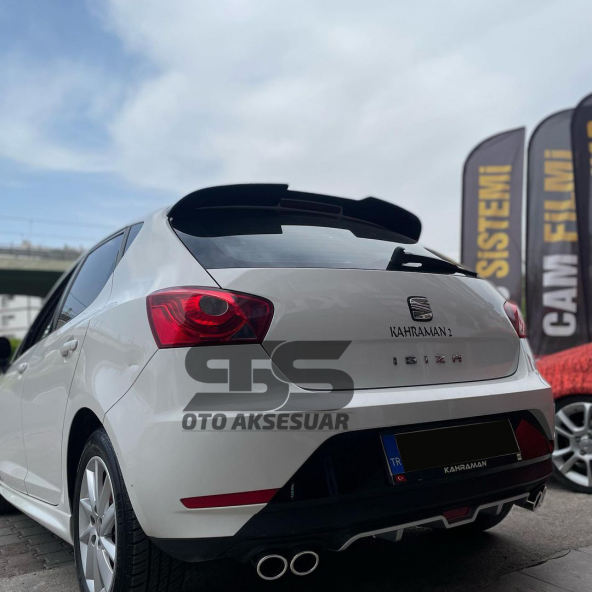 Seat İbiza Difüzör Arka Tampon Eki 4 Egzoz Çıkışlı Gri - 4
