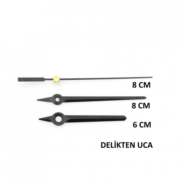 1 Adet Duvar Saati Mekanizması , Askılı ,  Şaft Uzunluğu 16 mm , Sessiz - 3