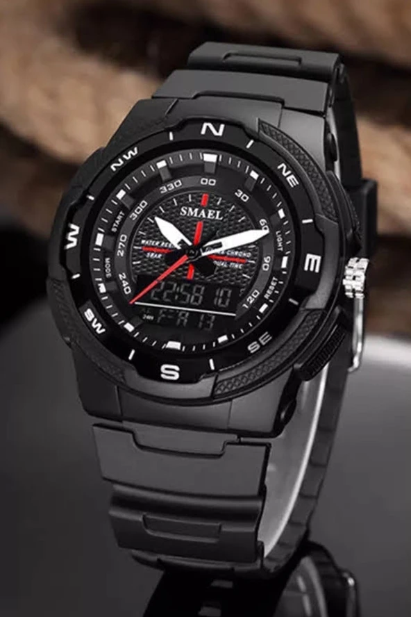 Erkek Kol Saati Analog Dijital Spor Moda Trend 1362s Saat