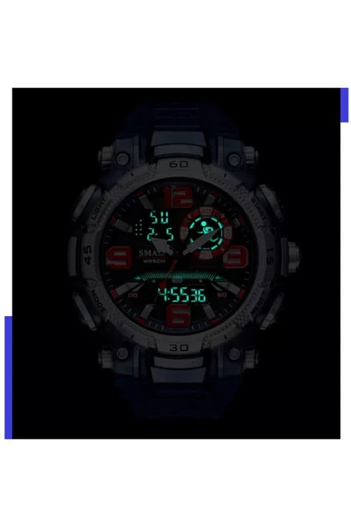 Erkek Kol Saati Analog Dijital Spor Moda Trend 1921m Saat - Resim 4