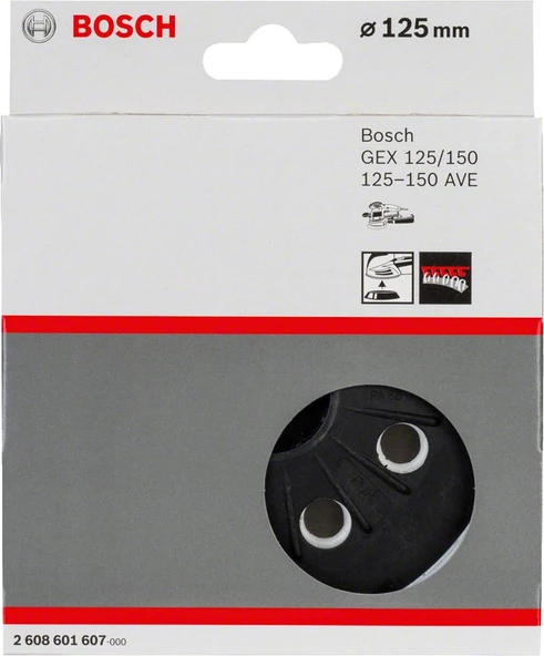 Bosch - 125 mm Zımpara Tabanı Orta Sertlikte (GEX) - 2