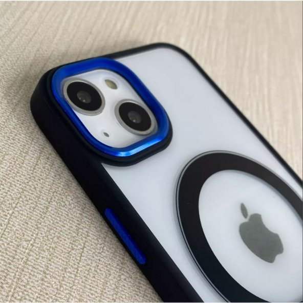 İphone 14 Pro - Metallic Camera Magsafe Kılıf - Resim 4