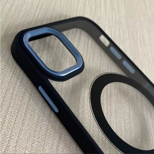 İphone 14 Pro - Metallic Camera Magsafe Kılıf - Resim 2