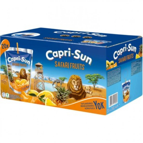 Capri - Sun Safari Fruits 200 ml X 20 Adet
