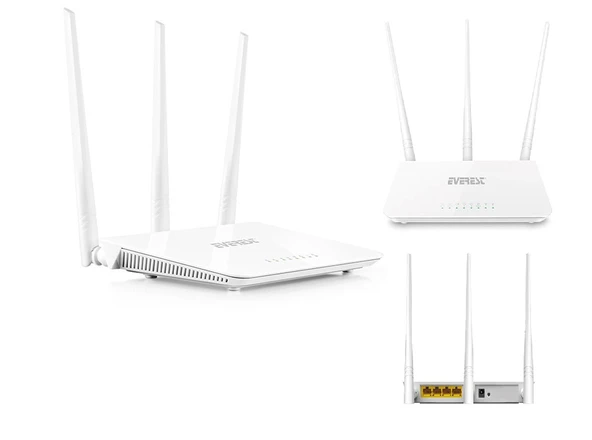 Everest Ewr-F303 2.4GHz 300Mbps 1Wan+3 Lan Portlu Wireless Router