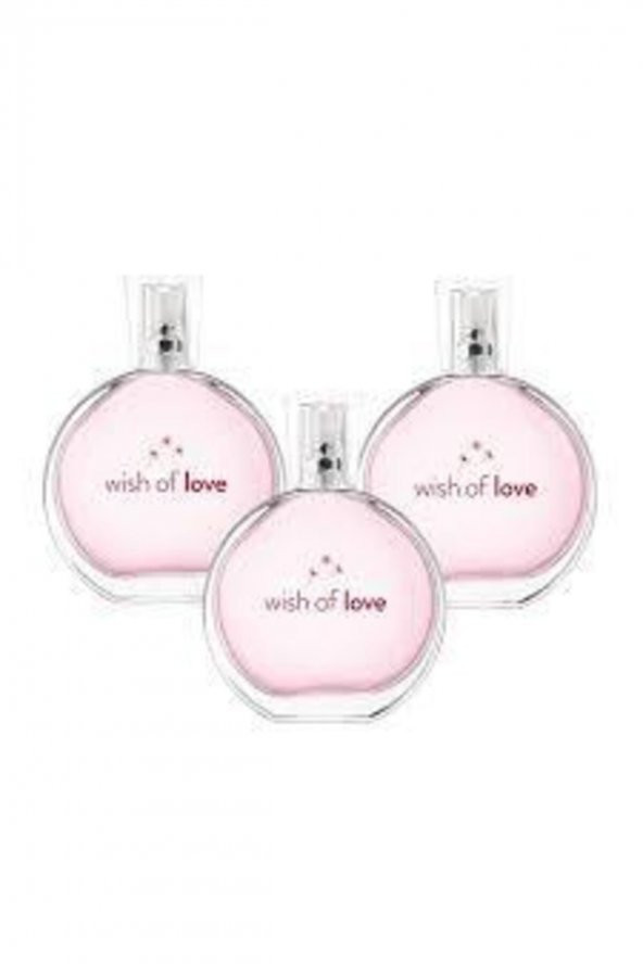 Wish Of Love Kadın Parfüm Edt 50 ml 3lü Set