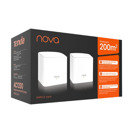 Tenda MW3 (2-Pack) AC 1200 Mbps Mesh Tüm Ev Wi-Fi Sistemi - 4