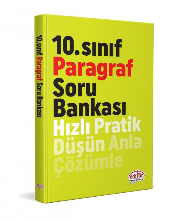 10. Sınıf Paragraf Soru Bankası Editör Yayınları