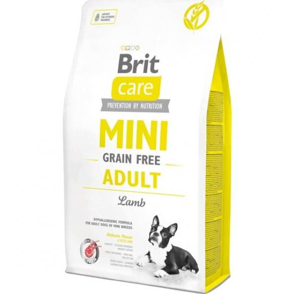 Brit Care Mini Tahılsız Kuzu Etli Küçük Irk Yetişkin Köpek Maması 2 KG