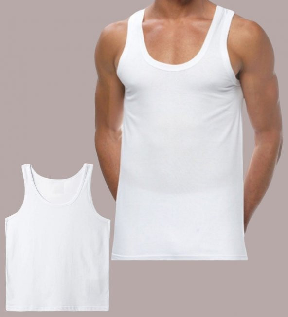 ERKEK 100 PAMUK ASKILI KLASİK ATLET - 11