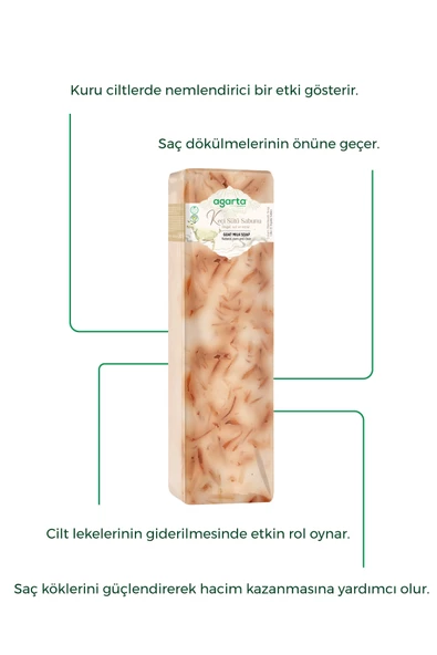 Agarta Doğal El Yapımı Keçi Sütü Sabunu 1400 gr - 2