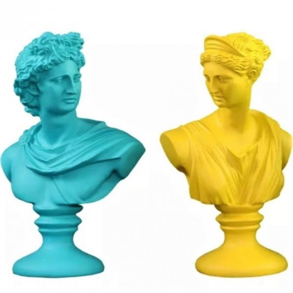 AFRODİT VE APOLLON İKİLİ HEYKEL TAKIM HK139-10 ürün görseli