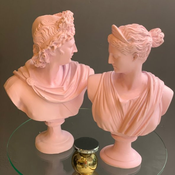 AFRODİT VE APOLLON İKİLİ HEYKEL TAKIM HK139-12 ürün görseli