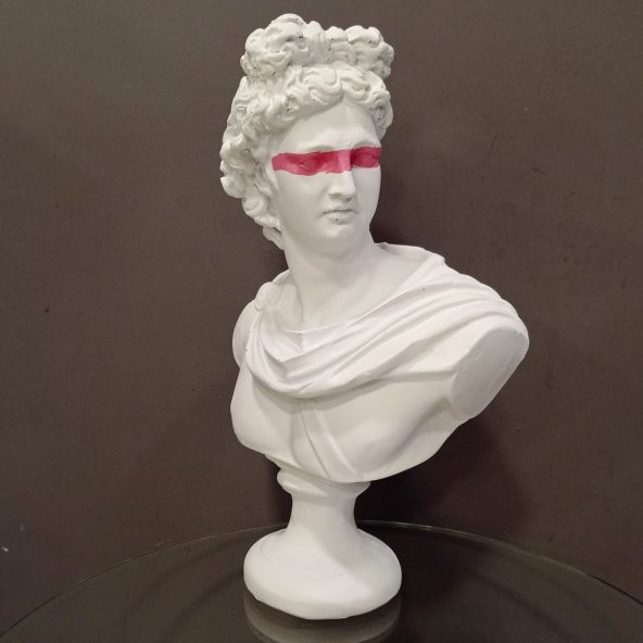 APOLLON BÜST HEYKEL BİBLO HK102-33 - Resim 2