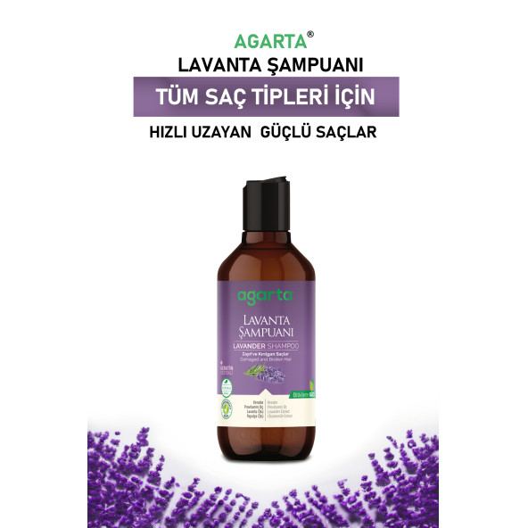 Agarta Doğal Şampuan Lavanta 400 ml - 3