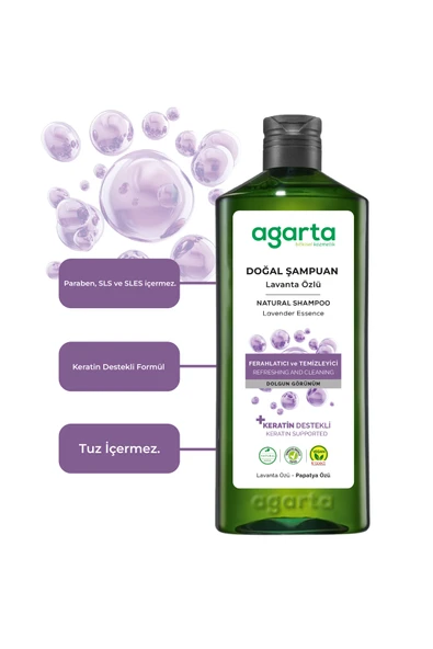 Agarta Doğal Şampuan Lavanta 400 ml - Resim 2
